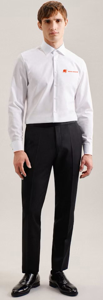 Seidensticker® Shaped Fit Hemd, Kent Kragen, Langarm, 021000/241600, Wirlinger 